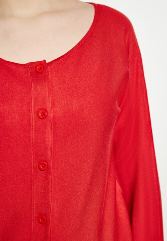Usha Gebreid vest in Rood