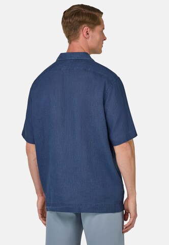 Coupe regular Chemise Boggi Milano en bleu