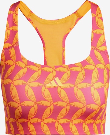 ADIDAS PERFORMANCE - Bustier Sujetador deportivo 'Adidas x Farm Rio' en naranja: frente