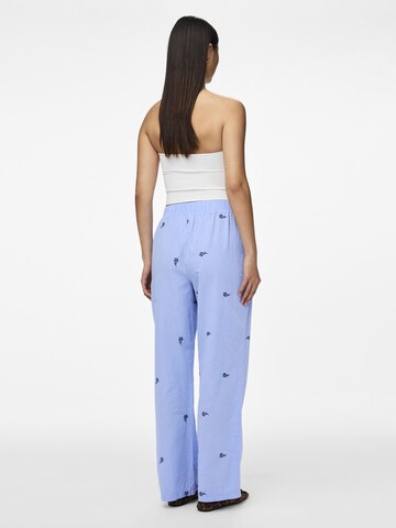PIECES Regular Trousers 'PCSABIRA' in Blue