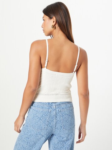 Mavi Knitted Top in White