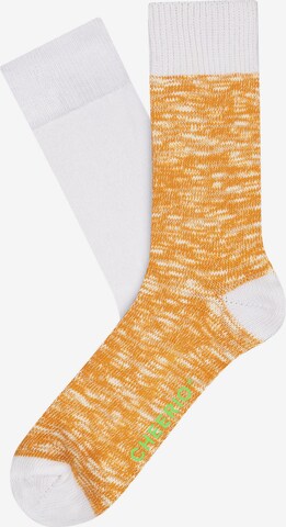 CHEERIO* Socken 'BOOT BUDDY' in Orange: predná strana