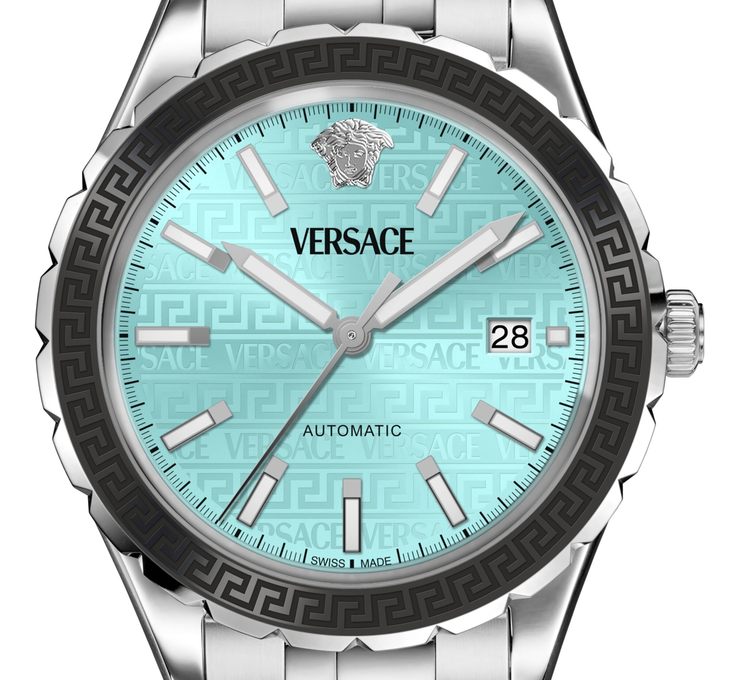 VERSACE Analoguhr 'Hellenyium' in Silber