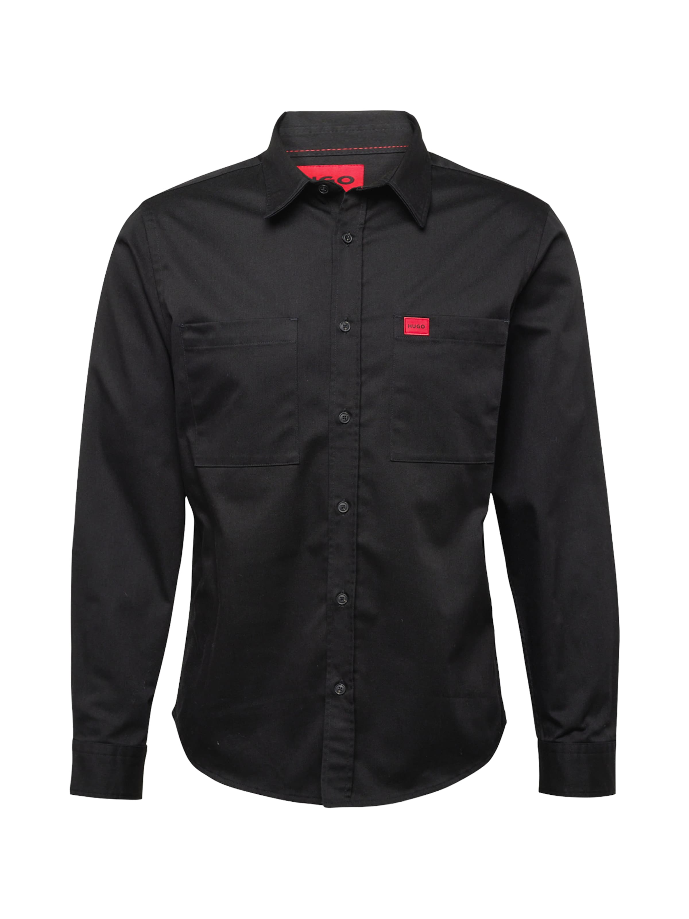 juoda HUGO Standartinis modelis Marškiniai &#x27;Egrin&#x27;: priekis