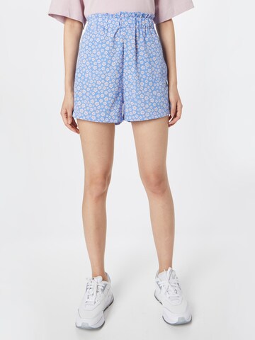 Monki Regular Broek in Blauw: voorkant