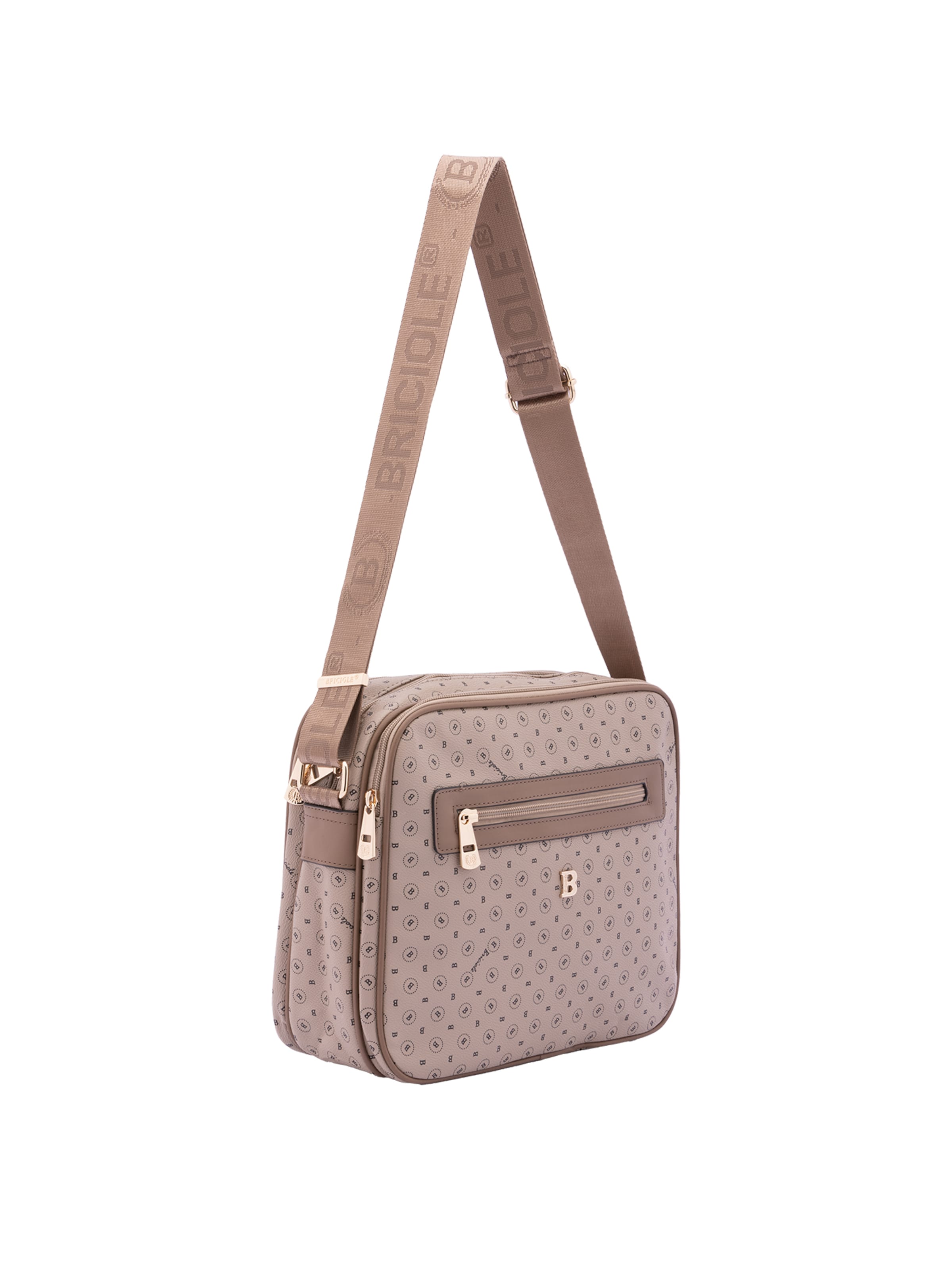 Briciole Umhängetasche in Braun: Vorderseite