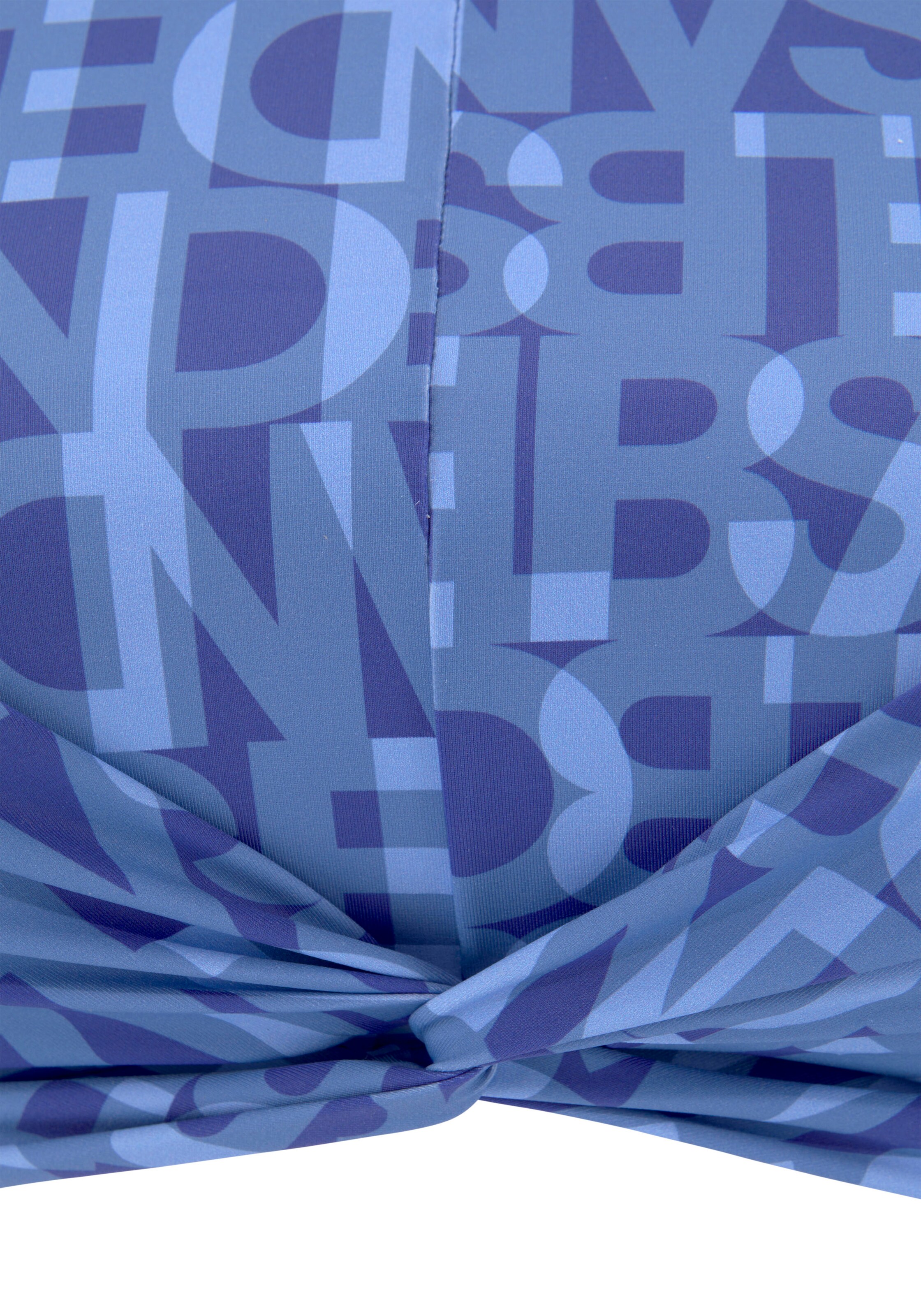 Elbsand High neck Bikini top in Blue