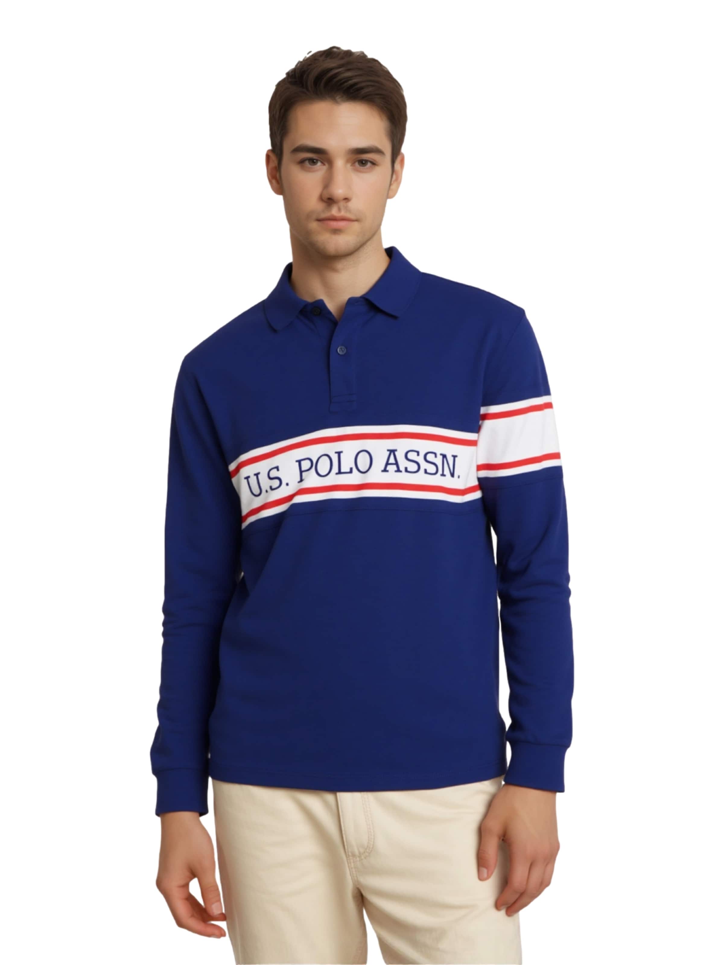 U.S. POLO ASSN. Футболка в Синий: спереди