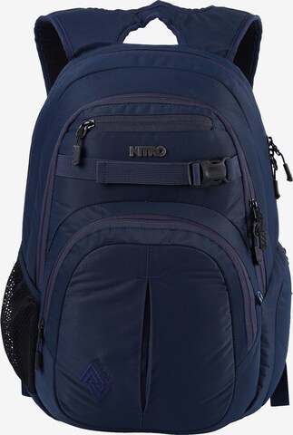 NitroBags Backpack 'Chase' in Blue: front