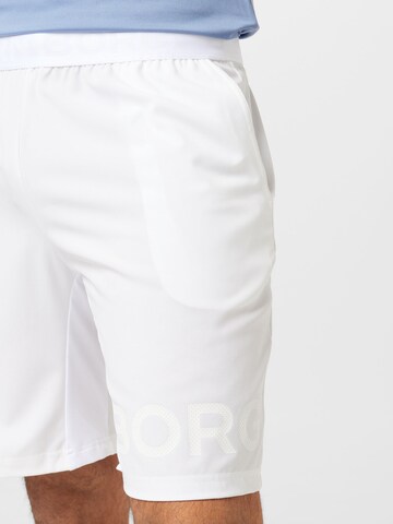 BJÖRN BORG Regular Workout Pants in White