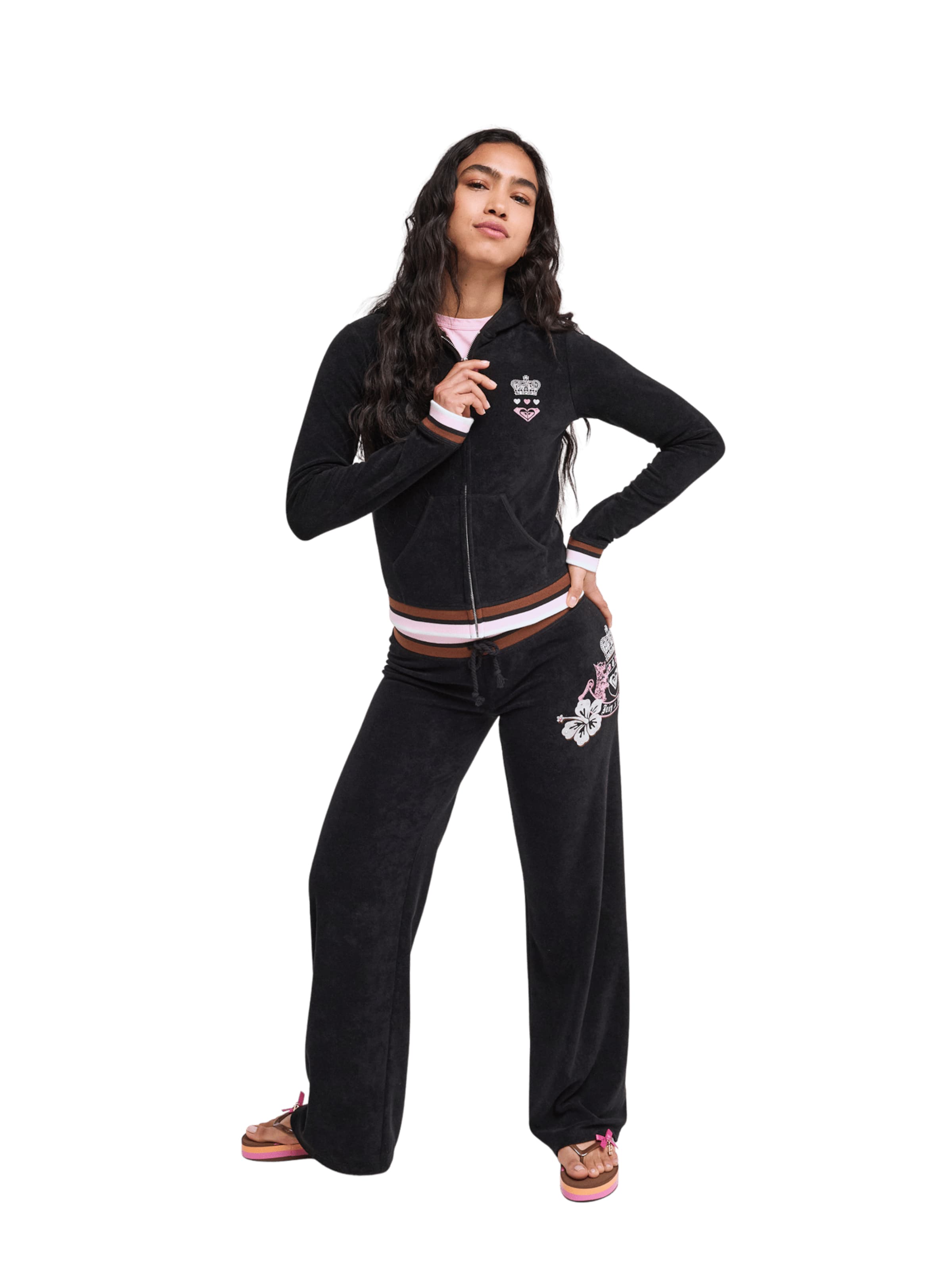 ROXY Strickjacke 'Roxy X Juicy Couture' in Grau