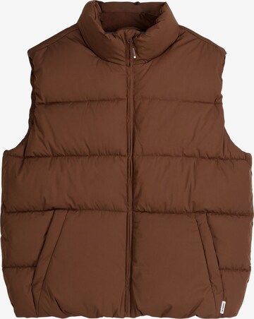 Bershka Vest in Brown: front