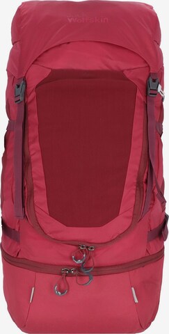 JACK WOLFSKIN Sports Backpack 'Highland Trail 45' in Red: front