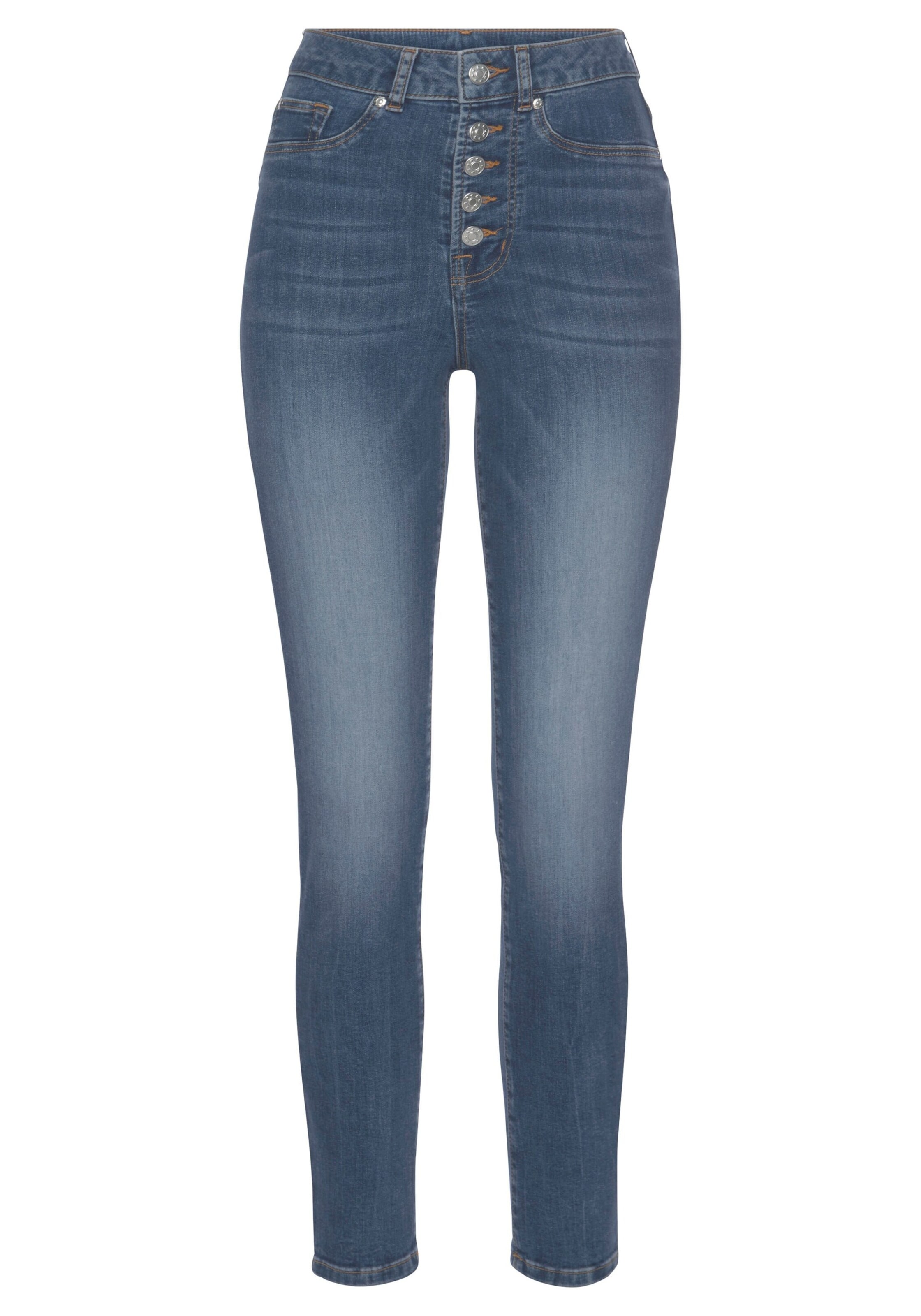 LASCANA Skinny Jeans in Blau: Vorderseite