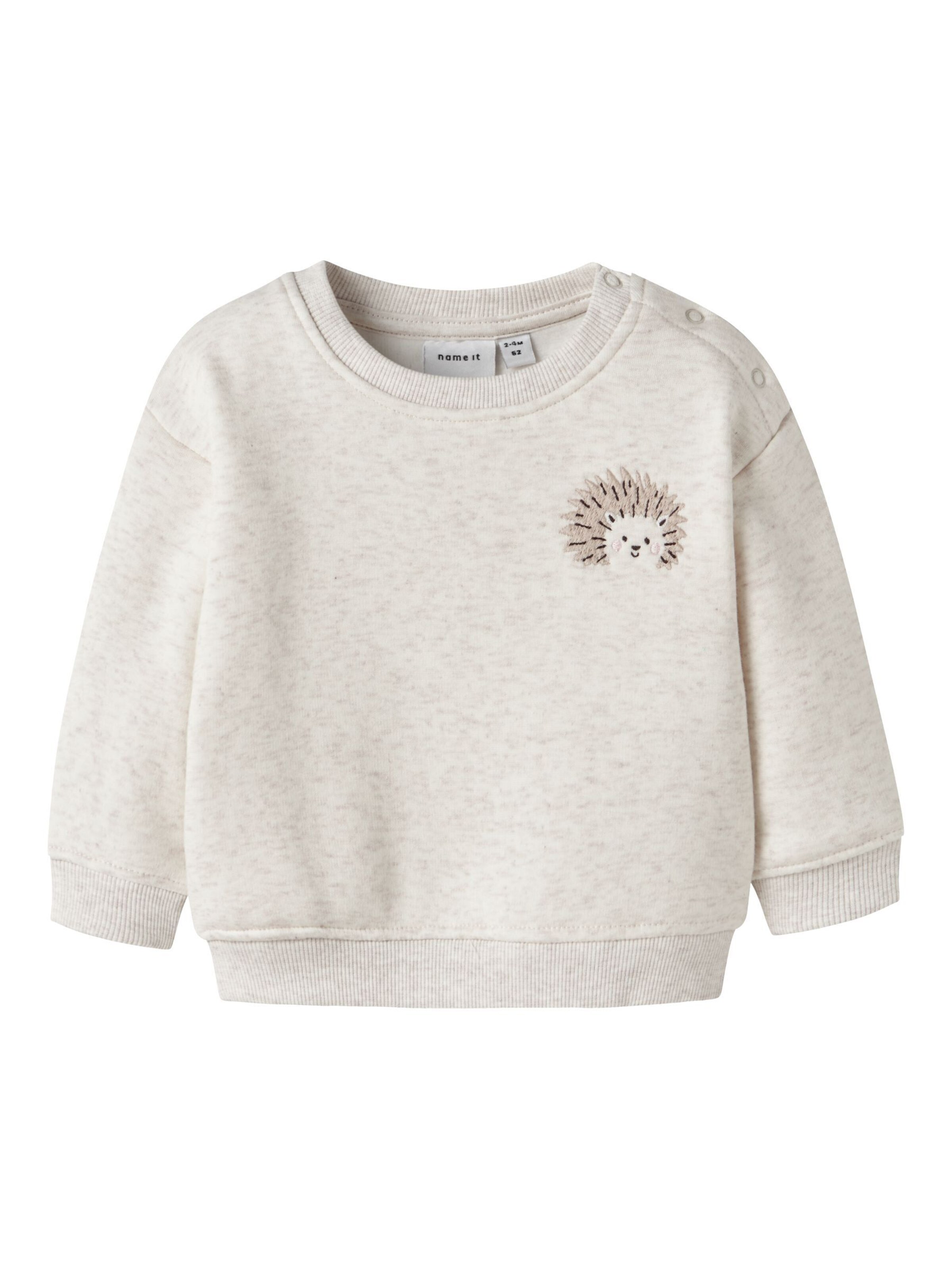 Sweat-shirt NAME IT en beige : devant