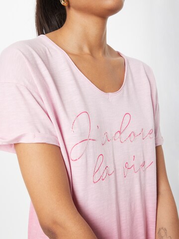 T-shirt 'PASSION' Key Largo en rose