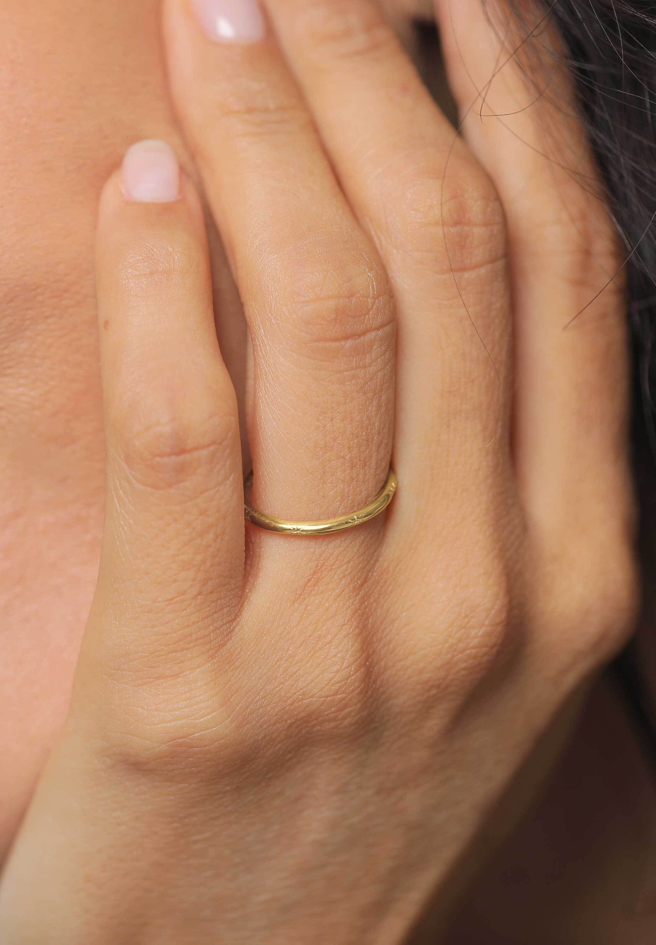 Haze&Glory Ring in Gold: Vorderseite