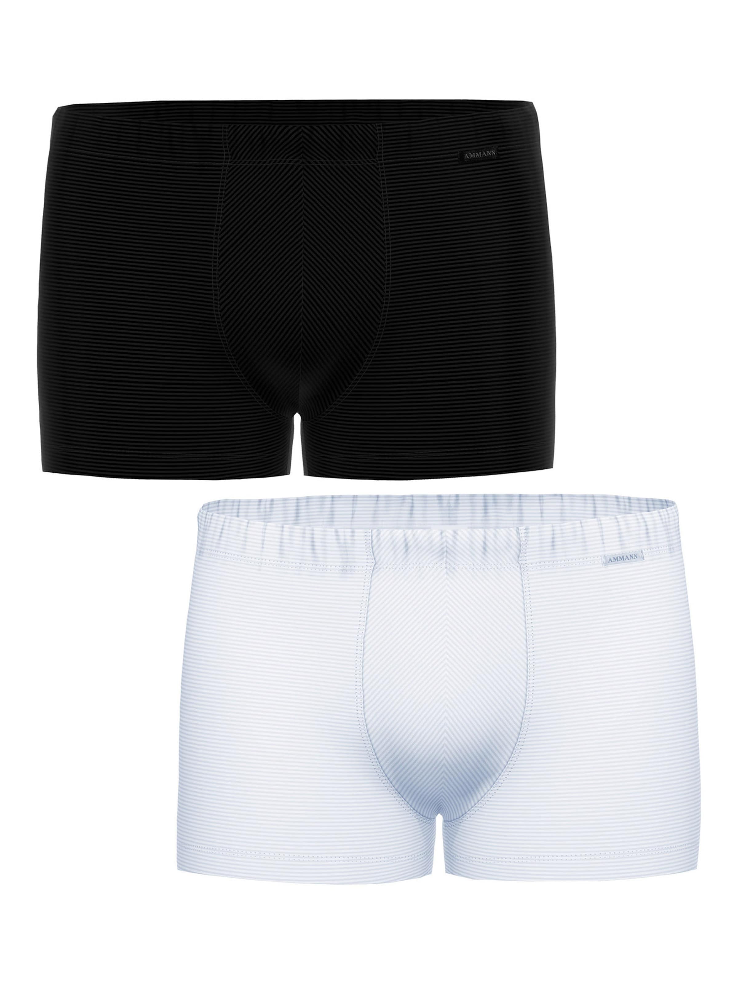 Boxers ' Cotton & More ' Ammann en noir : devant