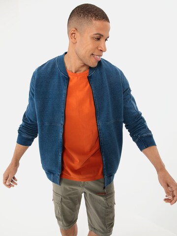 CAMEL ACTIVE Zip-Up Hoodie in Blue