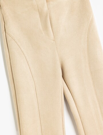 Koton Flared Trousers in Beige