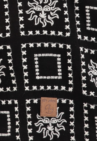 Key Largo Comfort fit Button Up Shirt 'KLSUN' in Black