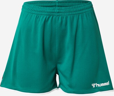 Hummel Pantalon de sport en vert foncé / blanc, Vue avec produit