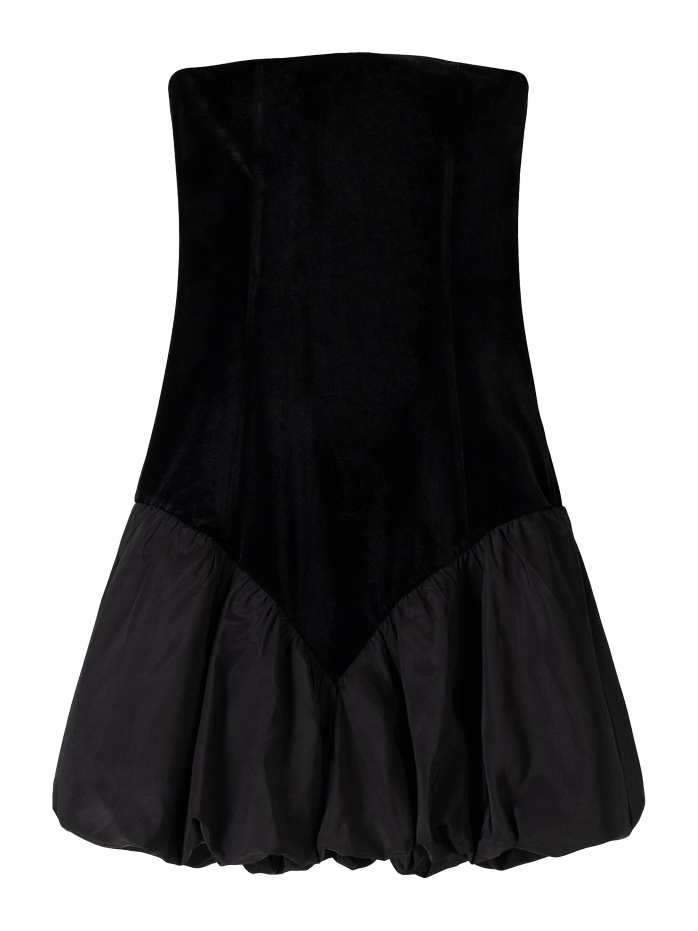 Bershka Koktejl obleka | črna barva: sprednja stran