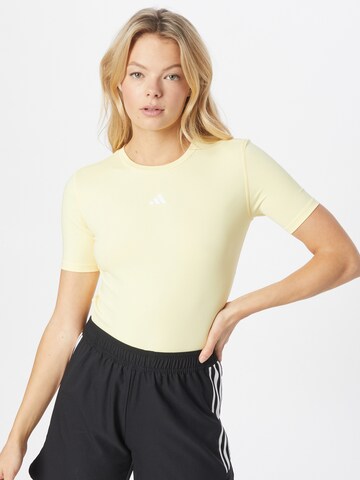 ADIDAS PERFORMANCE Performance Shirt in Yellow: front