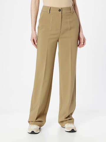 Loosefit Pantalon à plis 'Gale' modström en beige : devant