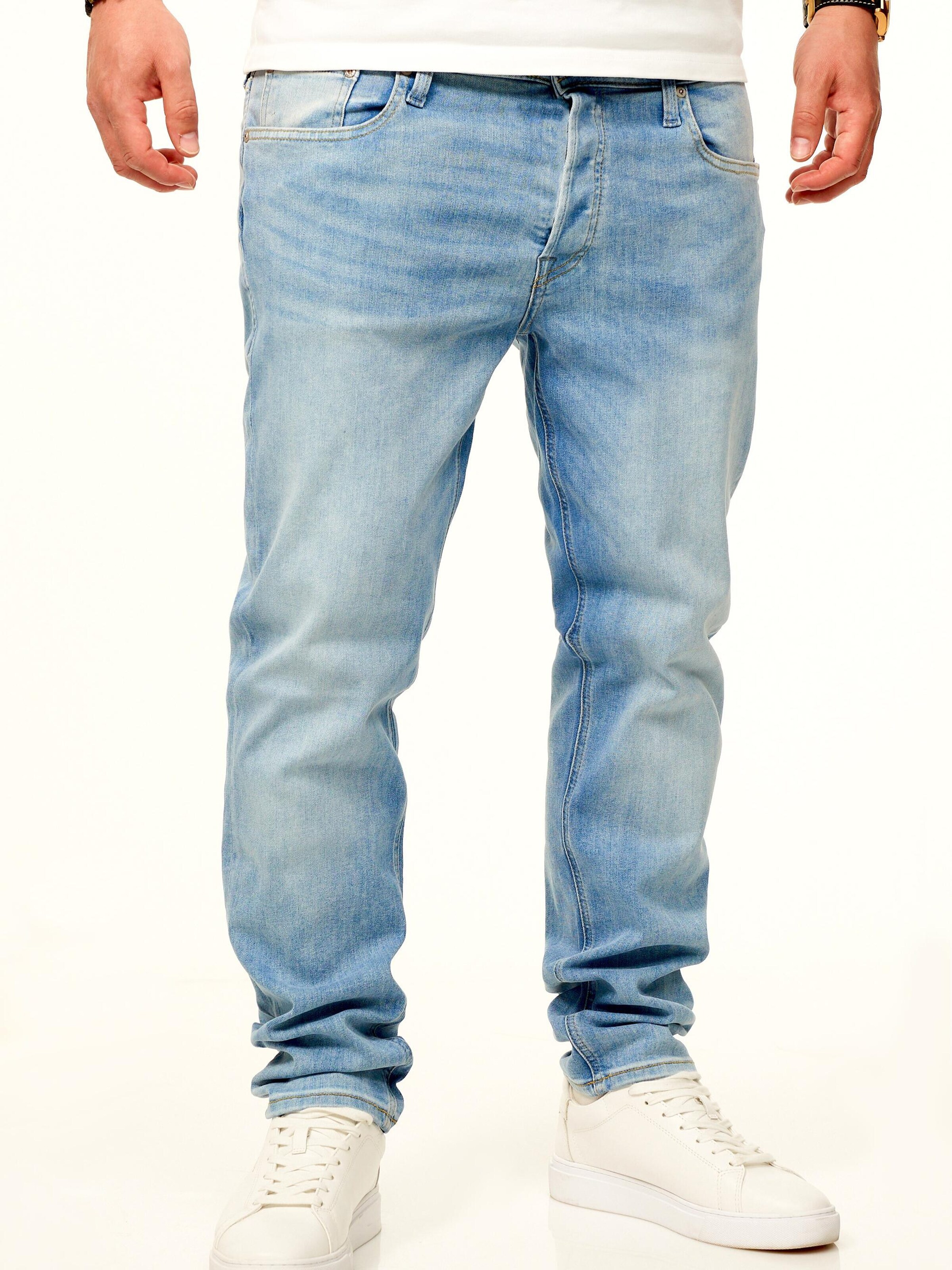 JACK & JONES Tapered Jeans in Blue