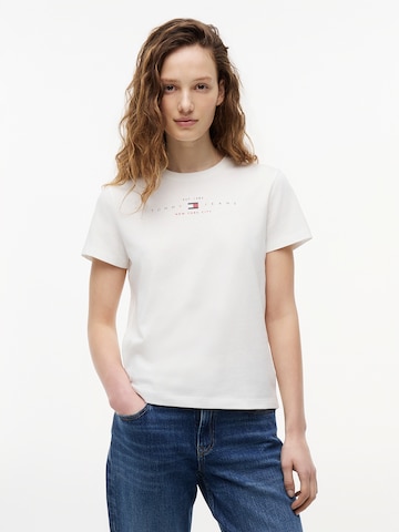 Tricou de la Tommy Jeans pe alb: față