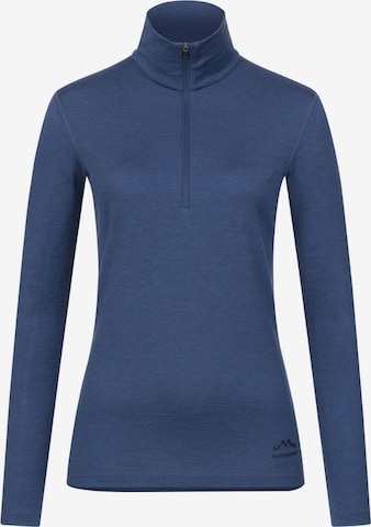 Alpenwert Shirt in Blau: Vorderseite