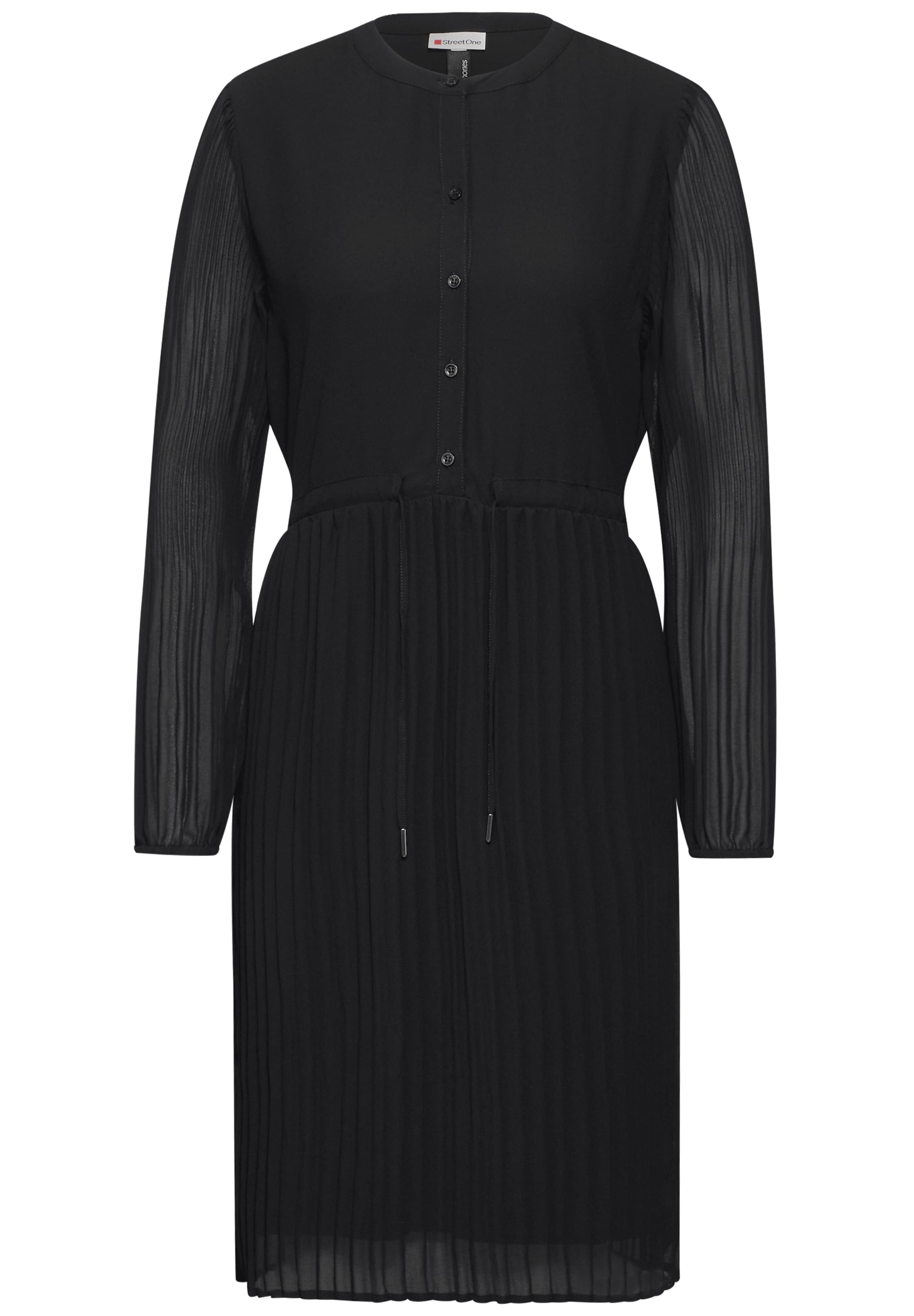 STREET ONE Shirt Dress in Black: front