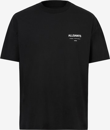 AllSaints - Camiseta 'Underground' en negro: frente
