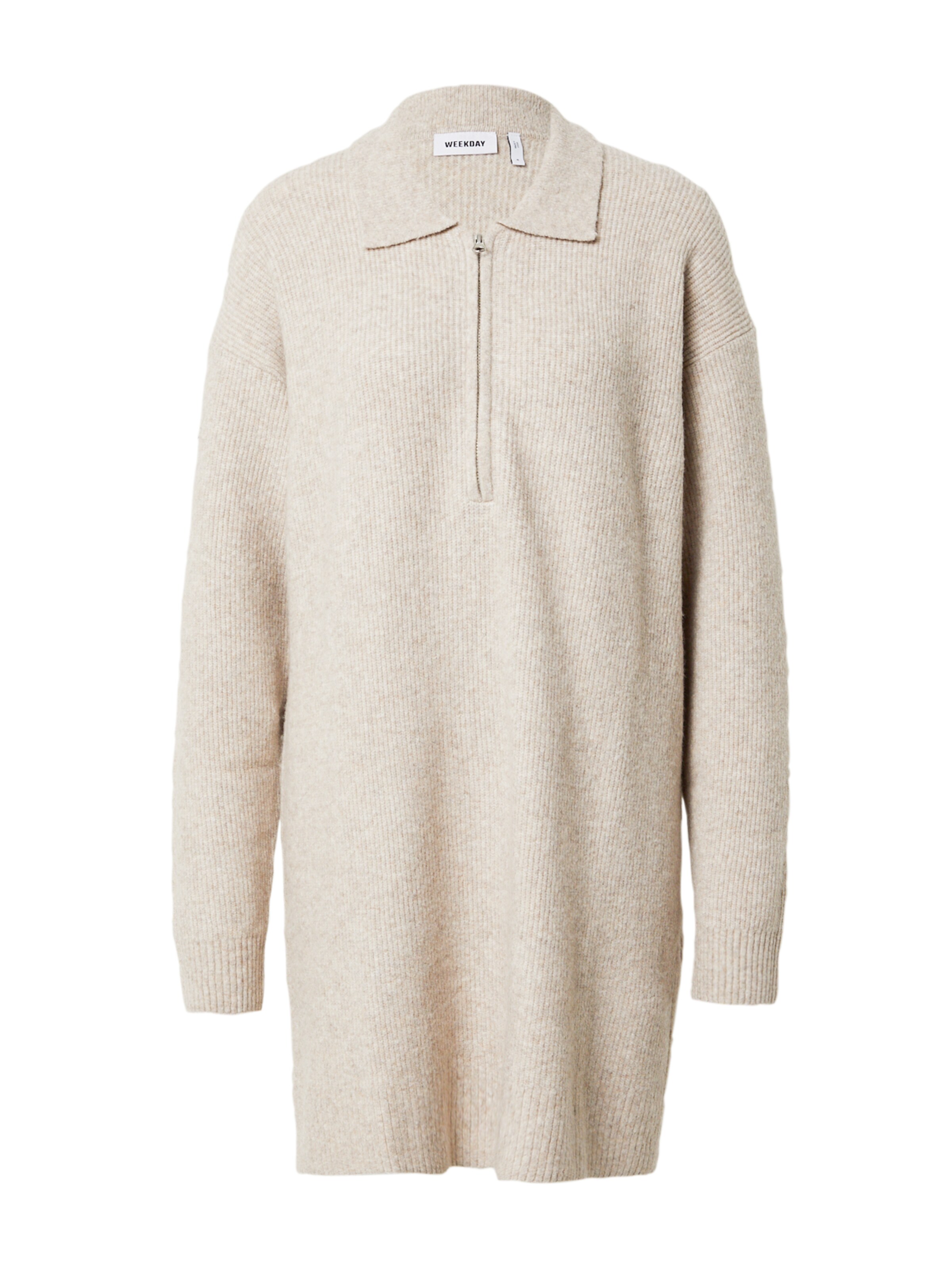 Abito in maglia 'Nicki Pike' di WEEKDAY in beige: frontale