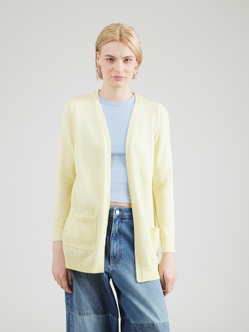 ONLY Gebreid vest 'ONLLESLY' in Geel: voorkant