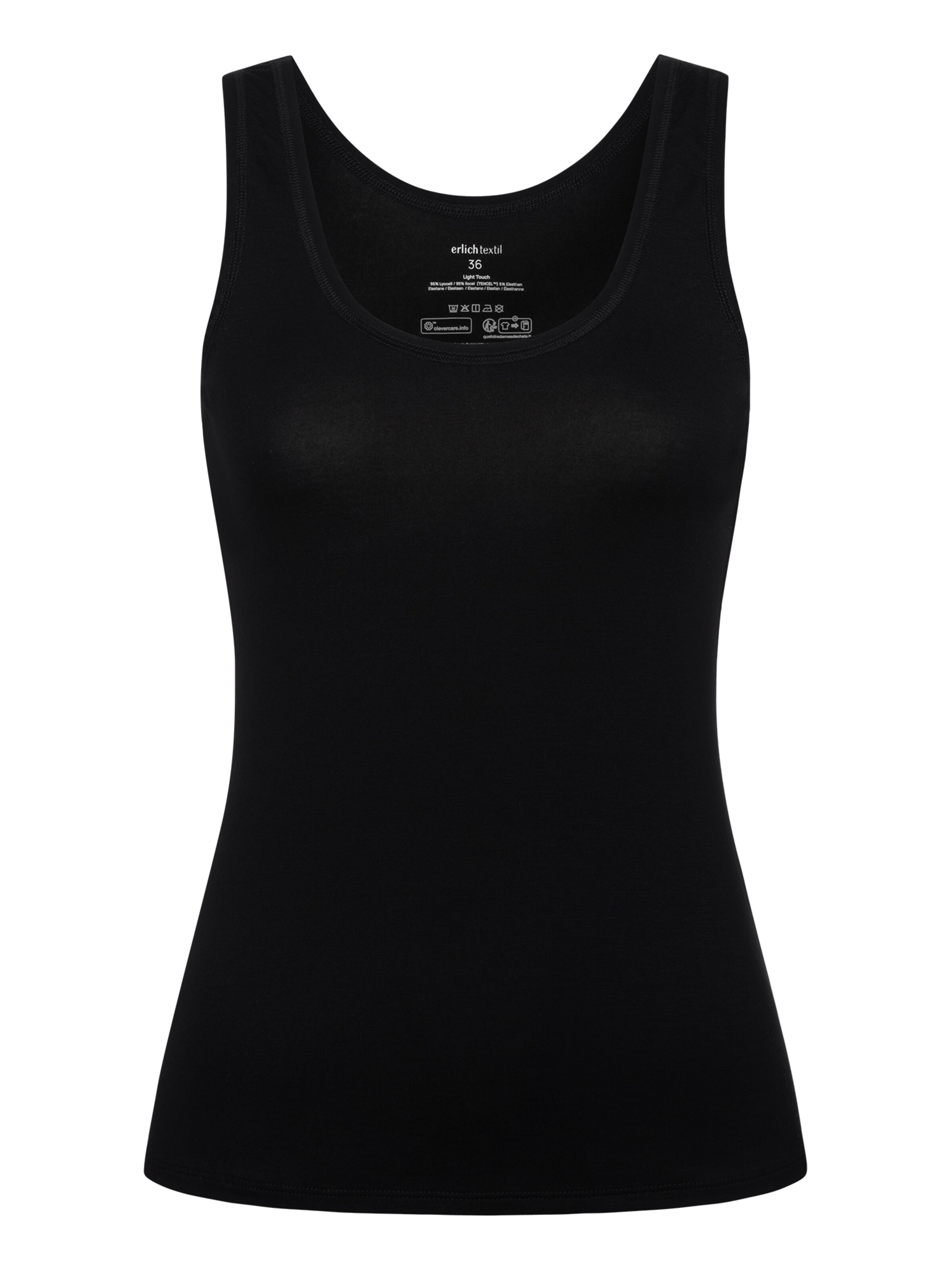 Erlich Textil - Top em preto: frente