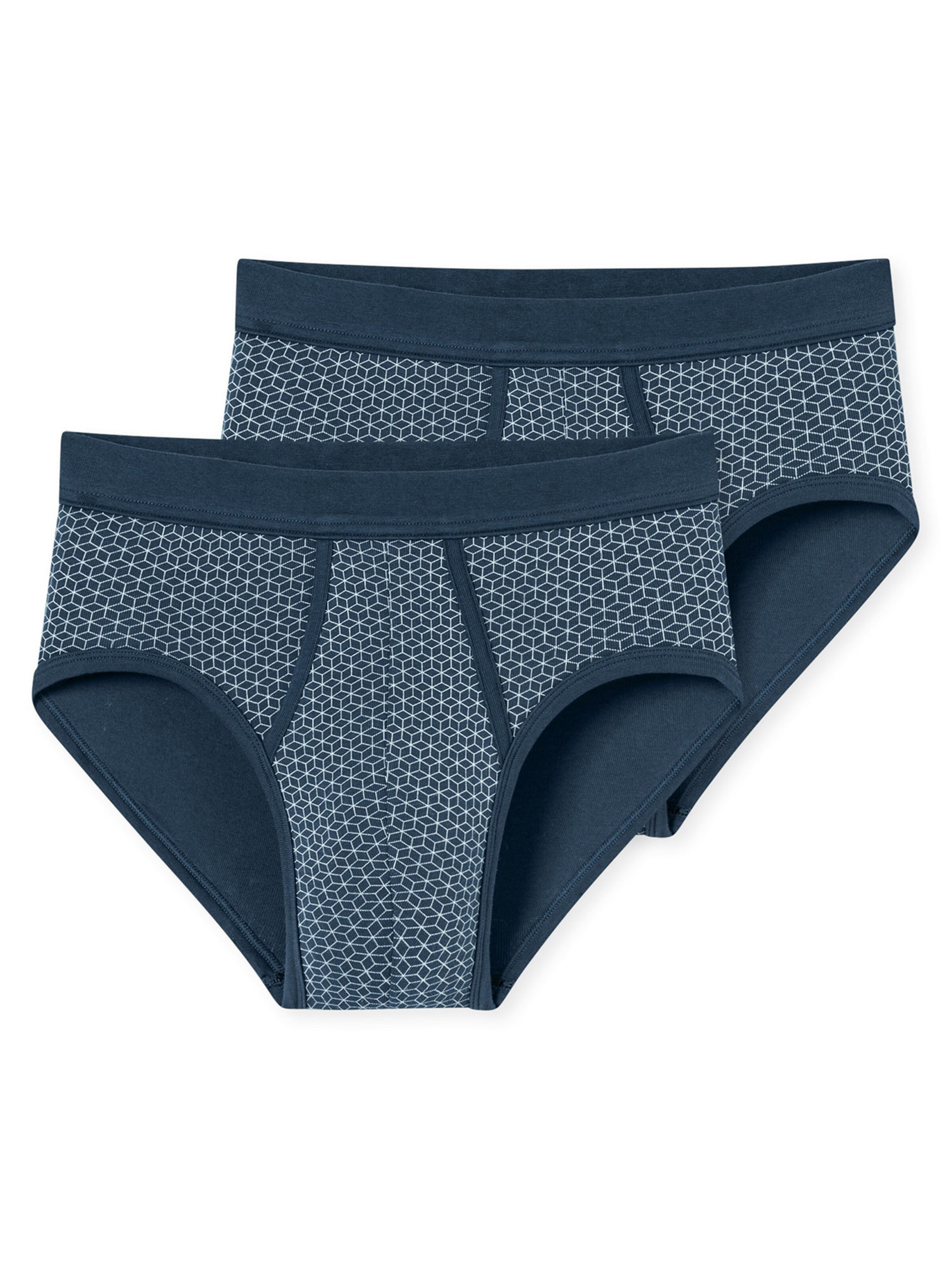 SCHIESSER Slip ' 2er-Pack Original Classics ' in Blauw: voorkant