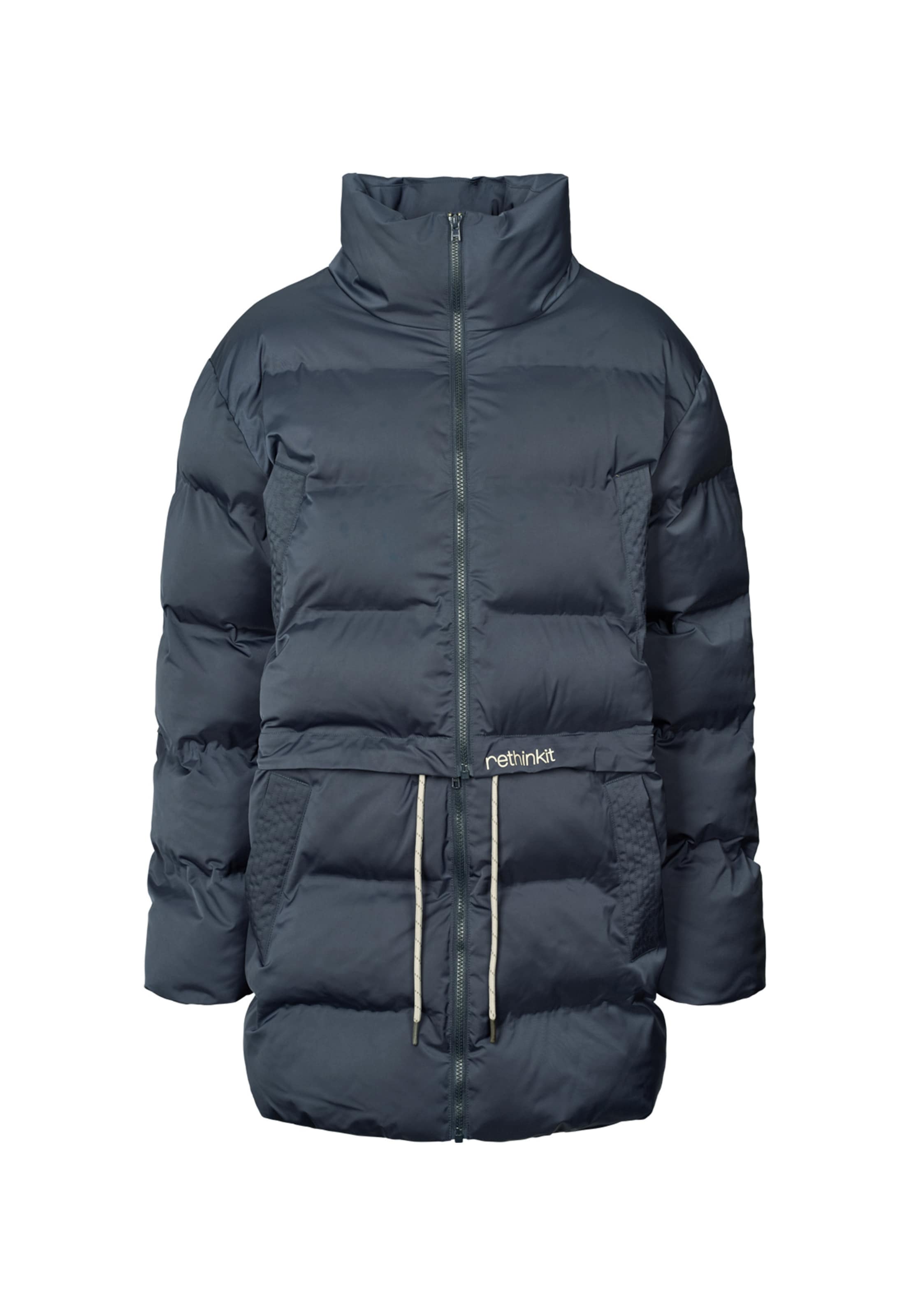 rethinkit studios Veste d’hiver en L en bleu marine, Vue avec produit
