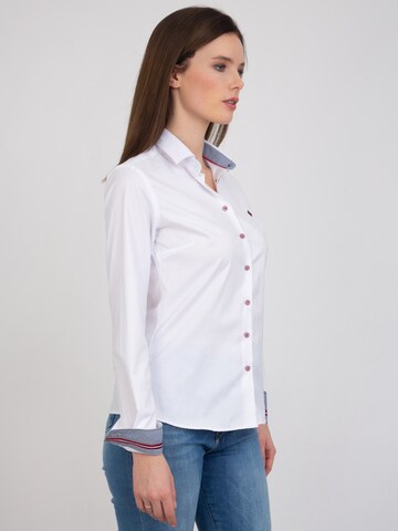 Camicia da donna 'Macenta' di Sir Raymond Tailor in bianco