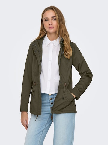 Parka mi-saison 'ONLLORCA' ONLY en vert : devant