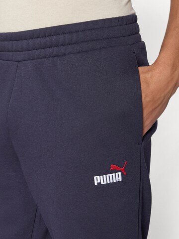 mėlyna PUMA Siaurėjantis Sportinės kelnės 'ESS No. 1'