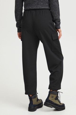 Tapered Pantaloni cargo 'Lano' di Fransa in nero