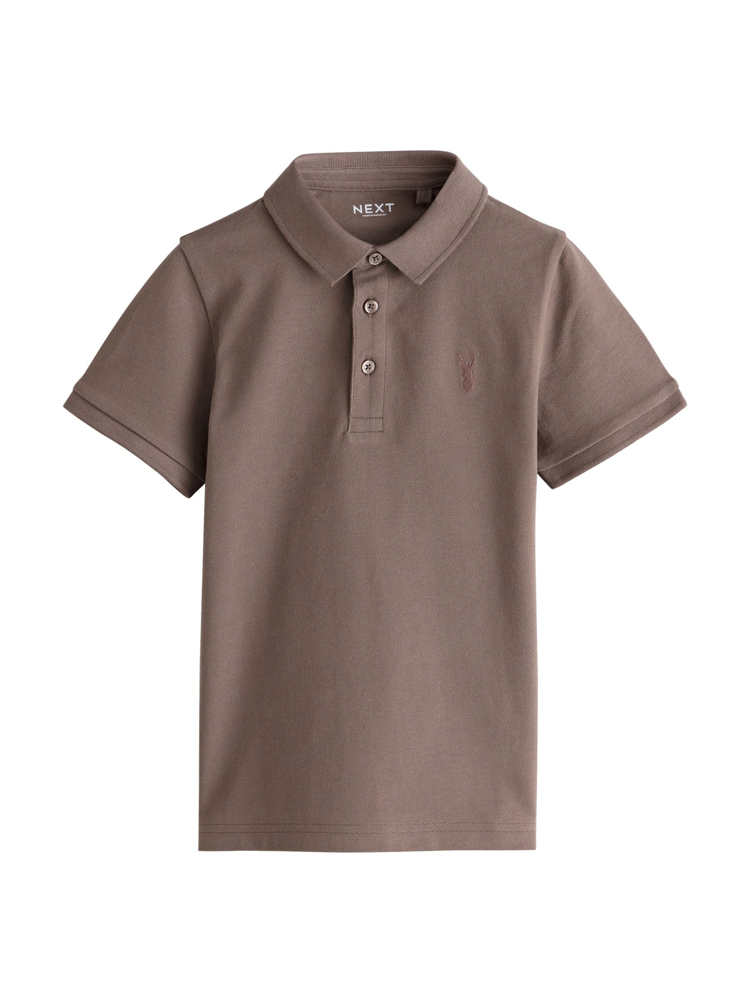 Next Shirt in Bruin: voorkant