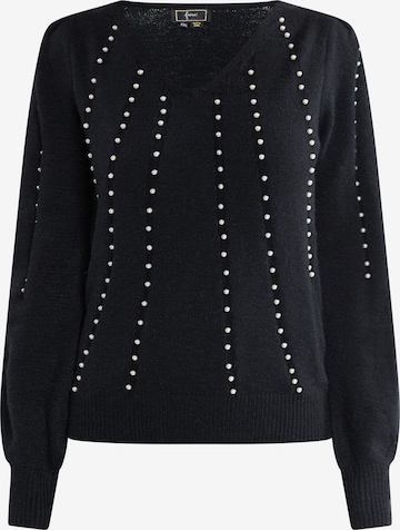 Pull-over 'Tuxe' faina en noir : devant