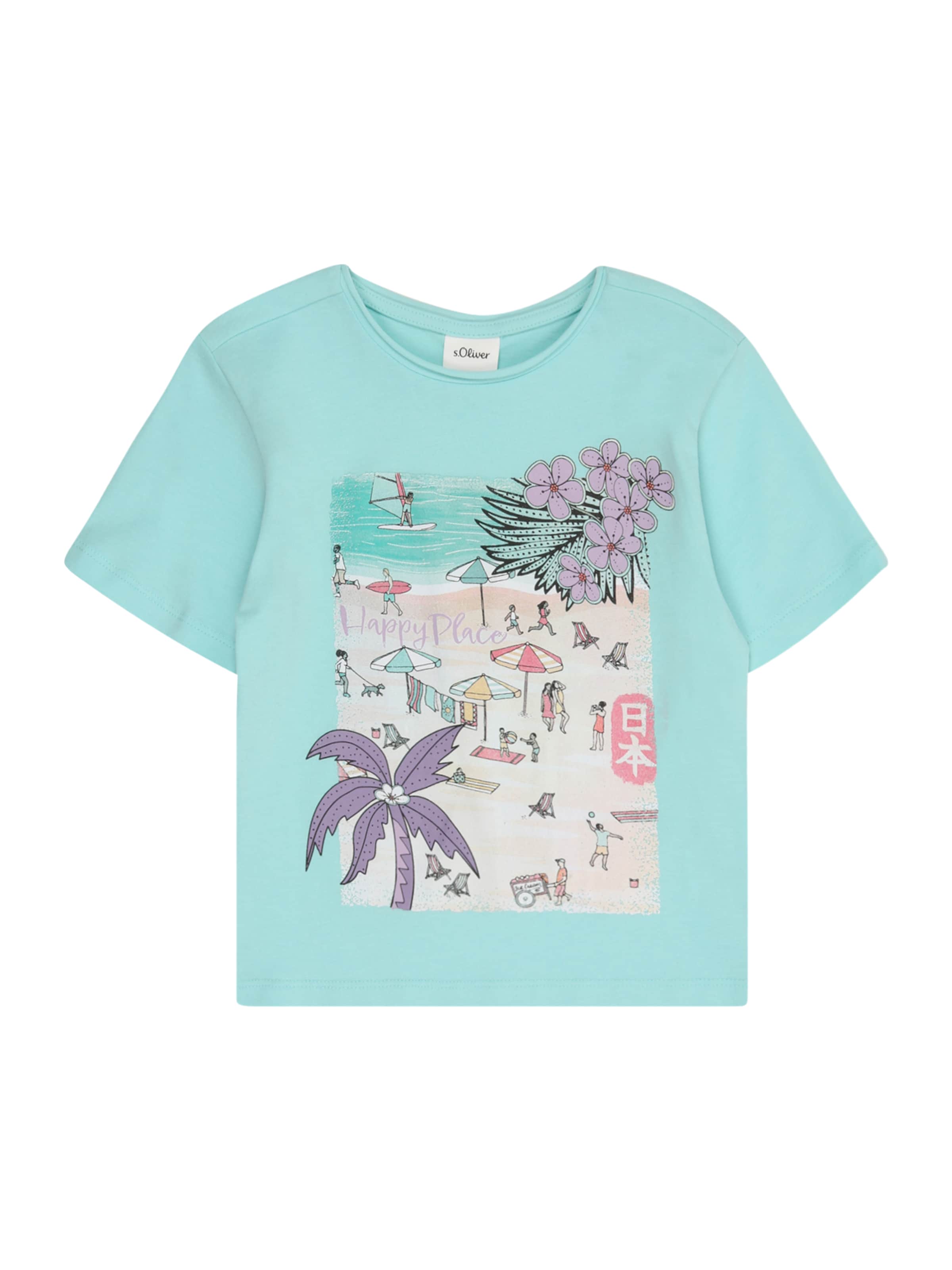 s.Oliver T-shirt i grön: framsida