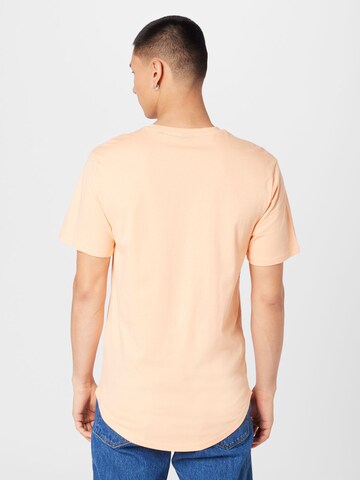 Only & Sons Regular Fit T-Shirt 'Matt' in Orange