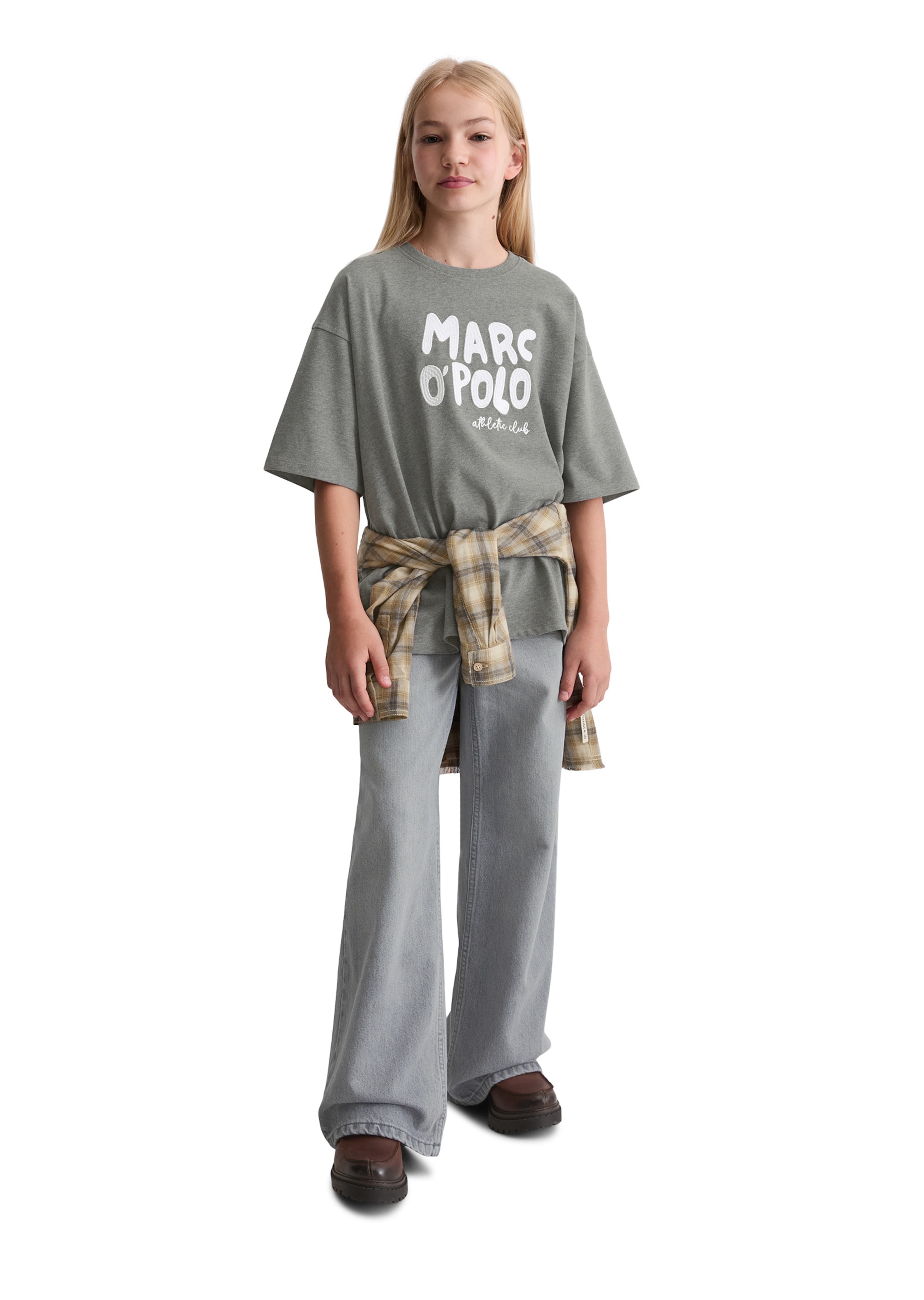 T-Shirt Marc O'Polo en gris : devant