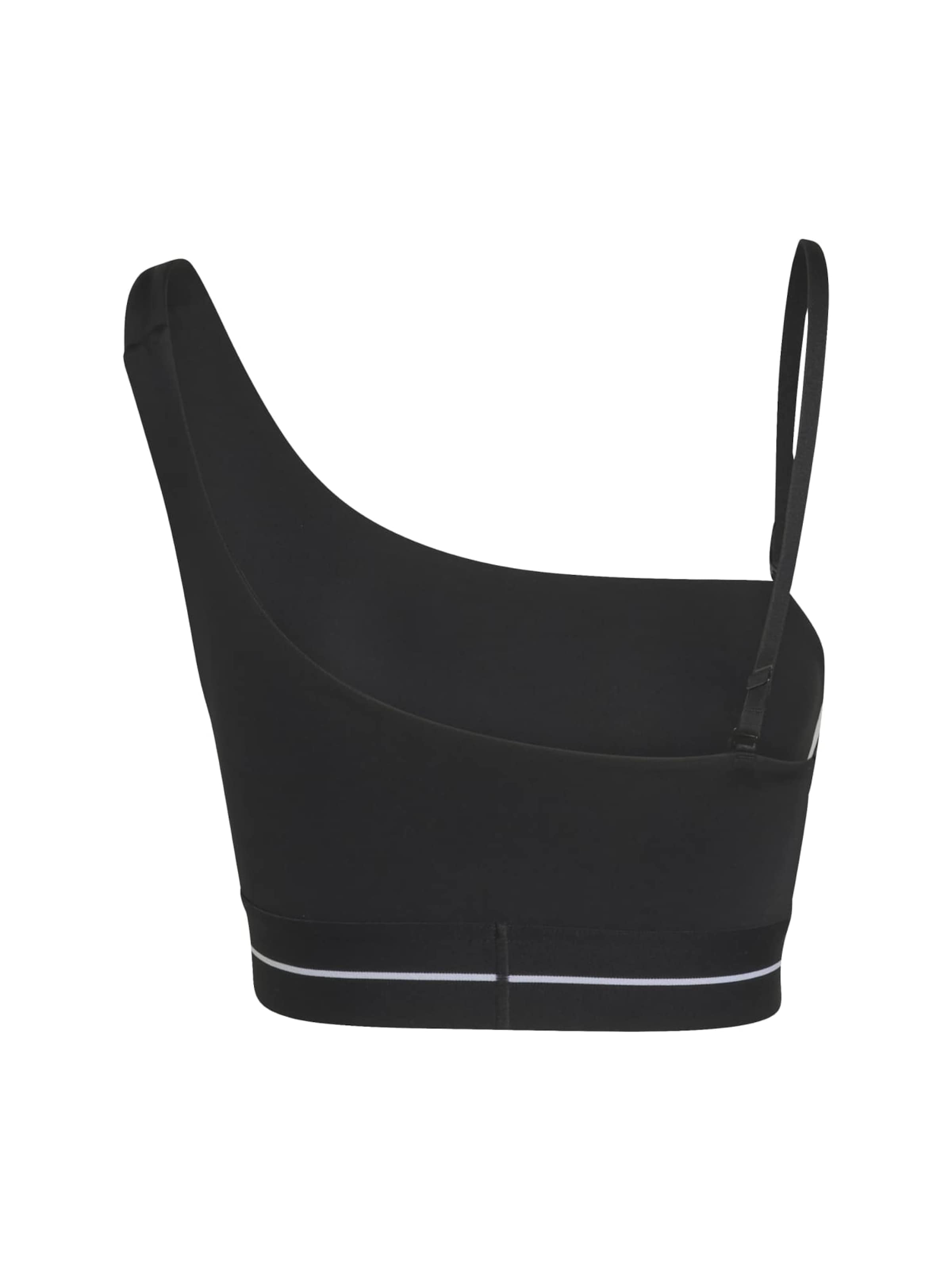 ADIDAS PERFORMANCE Õlapaelteta topp Spordirinnahoidja, värv must