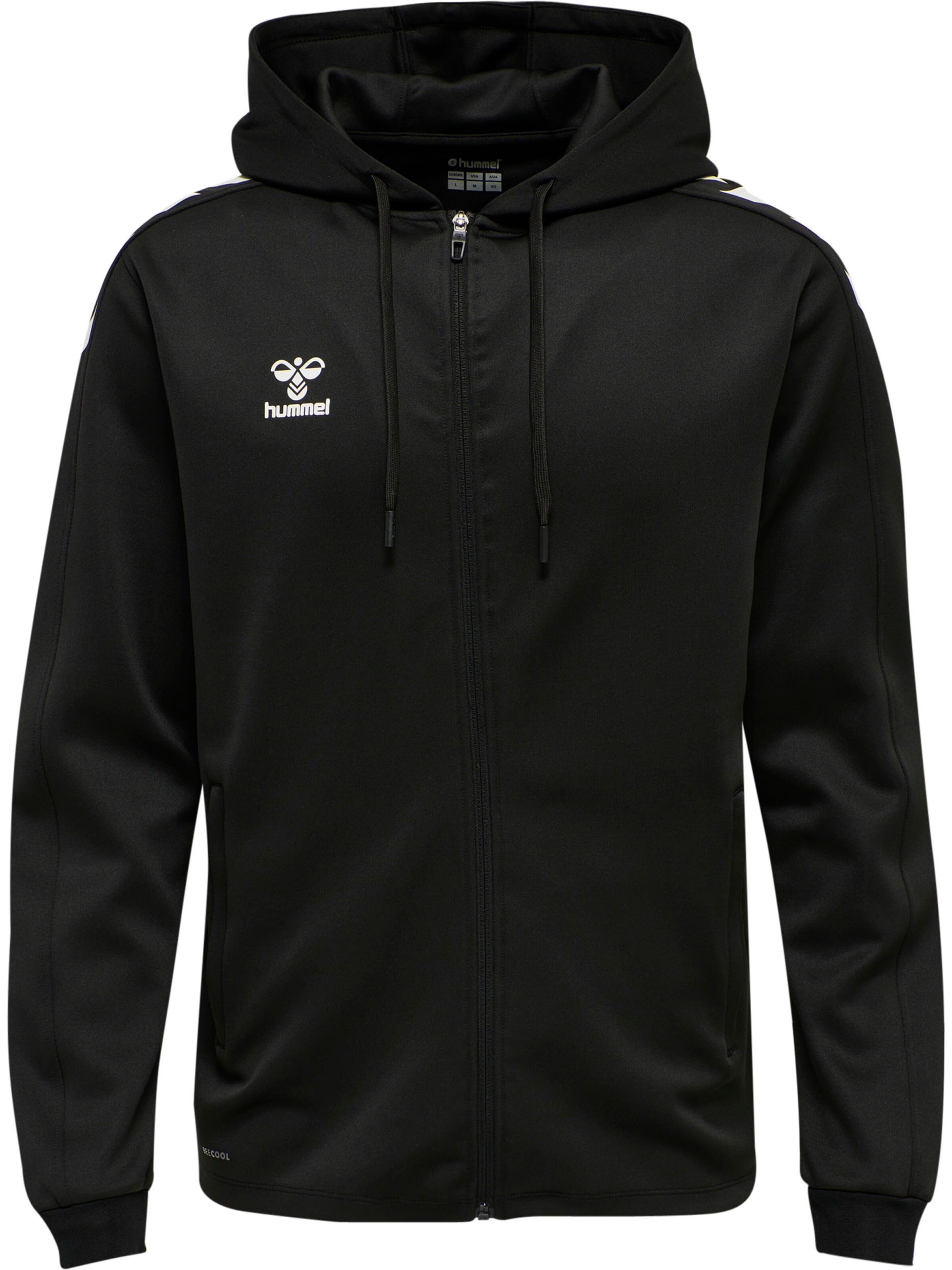 Hummel Sports sweat jacket 'Core XK' in Black: front